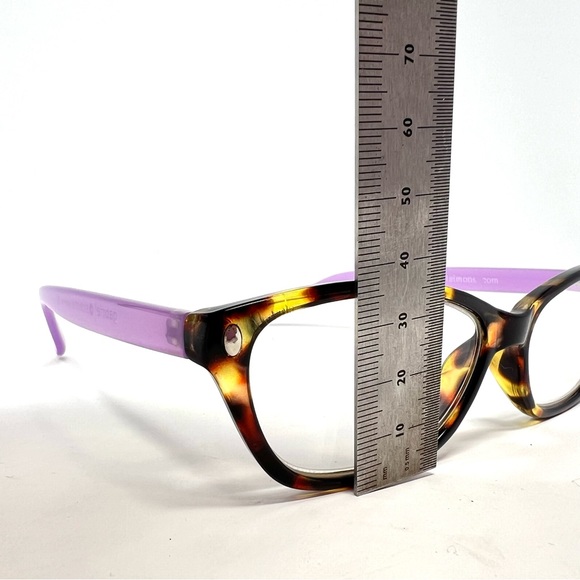 Gabriel + Simone Womens Reading Glasses Aimee +1.25 Tortoise And Purple - Picture 8 of 12